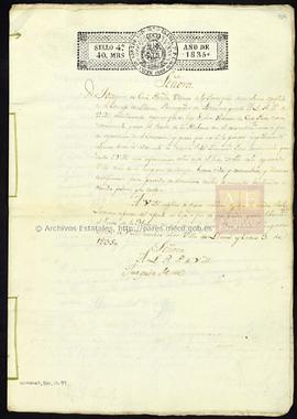 Cue Pría, José Ramón-Licencia de embarque isla de Cuba