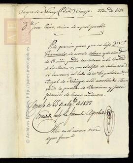 Ruiz Noriega, Fernando - Licencia de embarque isla de Cuba