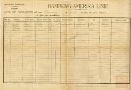42-Lista de embarque de emigrantes