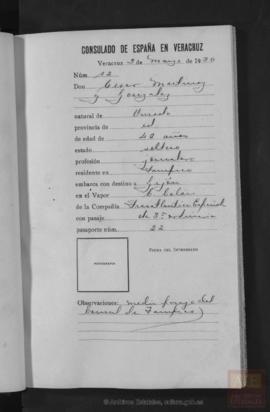 Martínez González, César - Pasaporte