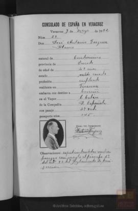 Vázquez Blanco, José Antonio - Pasaporte