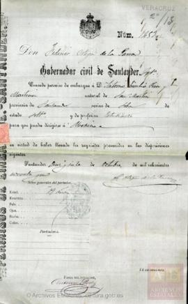 Pérez Martínez, Antonio Emilio - Pasaporte
