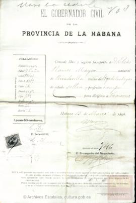 Ramos Mayor, Elías - Pasaporte