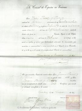 Pérez Pérez, José - Cédula de nacionalidad