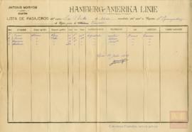 41-Lista de embarque de emigrantes