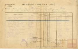 114-Lista de embarque de emigrantes