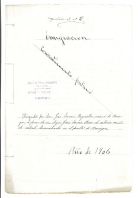 José García Pérez. Permiso para embarcar.