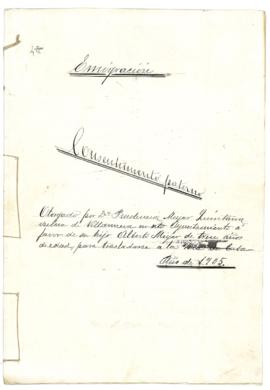 Alberto Miyar Quintana. Permiso para embarcar.