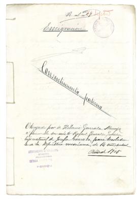 Rafael Saturnino González Gutiérrez. Permiso para embarcar.