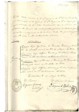 Aquilino Cueto Pérez. Quintas 1874