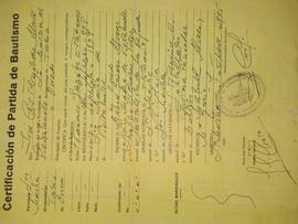 González Estébanez, Francisco-Certificado de bautismo